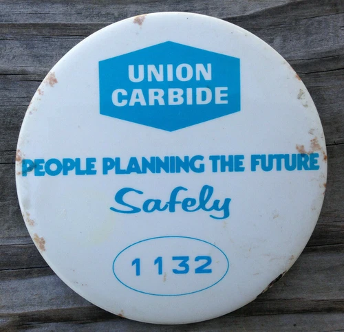 Lg. 4" UNION CARBIDE Advertisement Pin