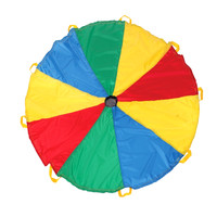 Kids Parachute Handles 6 Foot Outdoor Preschool Play Fun Boy Girl Free Ship Kids Parachute Handles 6 Foot Outdoor Preschool Play Fun Boy Girl Free Ship