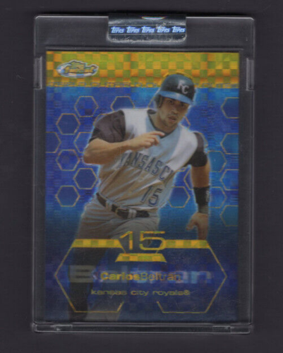 2003 Topps Finest Gold X-Fractor Refractor #54 Carlos Beltran Gem Mint SP #/199