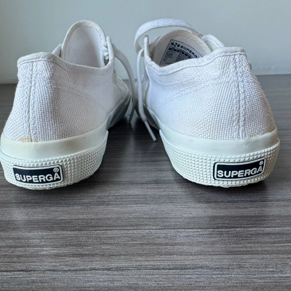 Superga 2750 Cotu Classic Sneakers Women's Size 39 EU, 8 US White Preowned - Image 4 of 4
