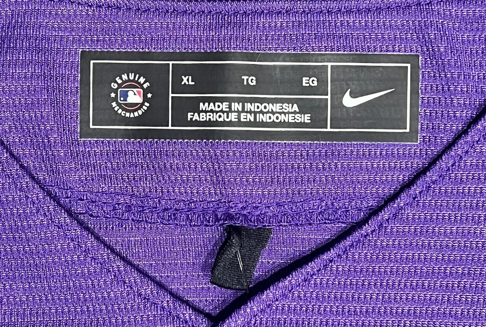 KRIS BRYANT COLORADO ROCKIES SIGNED JERSEY NIKE PURPLE BECKETT COA - Image 4 of 4