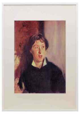 Portrait von Vernon Lee John Singer Sargent Impressionismus amerikanisch A3 A4 gerahmt