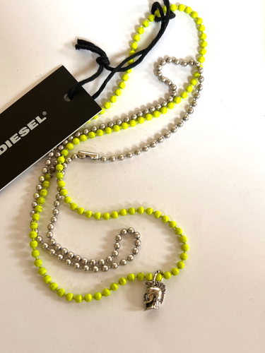 Collana Diesel Unisex A-MARMO Vintage Invecchiata X04630, Nuova con etichette 100% Autentica - Foto 7 di 7