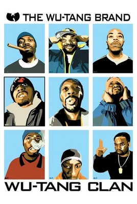 The Wu Tang Brand Cartoon Poster 24 x 36 | eBay