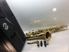 Legacy TS2000 Tenor Saxophone Gold Brass w/ Mouthpiece, Neck, Case – USA