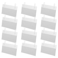 20 Sets Supermarket Tag Price Plastic Display Holder Basket Bin Labels