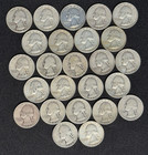 25 WASHINGTON SILVER QUARTERS , 90% SILVER  COINS 25 lot — photo 2