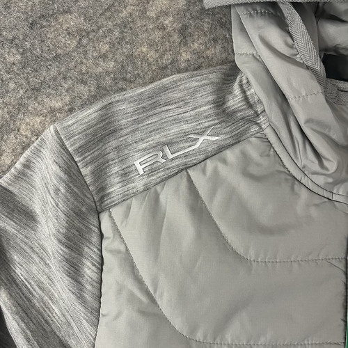 RLX Ralph Lauren Hybrid Golf Jacked Wollmischung Herren klein grau Kapuze neu mit Etikett $ 268 - Bild 4 von 9