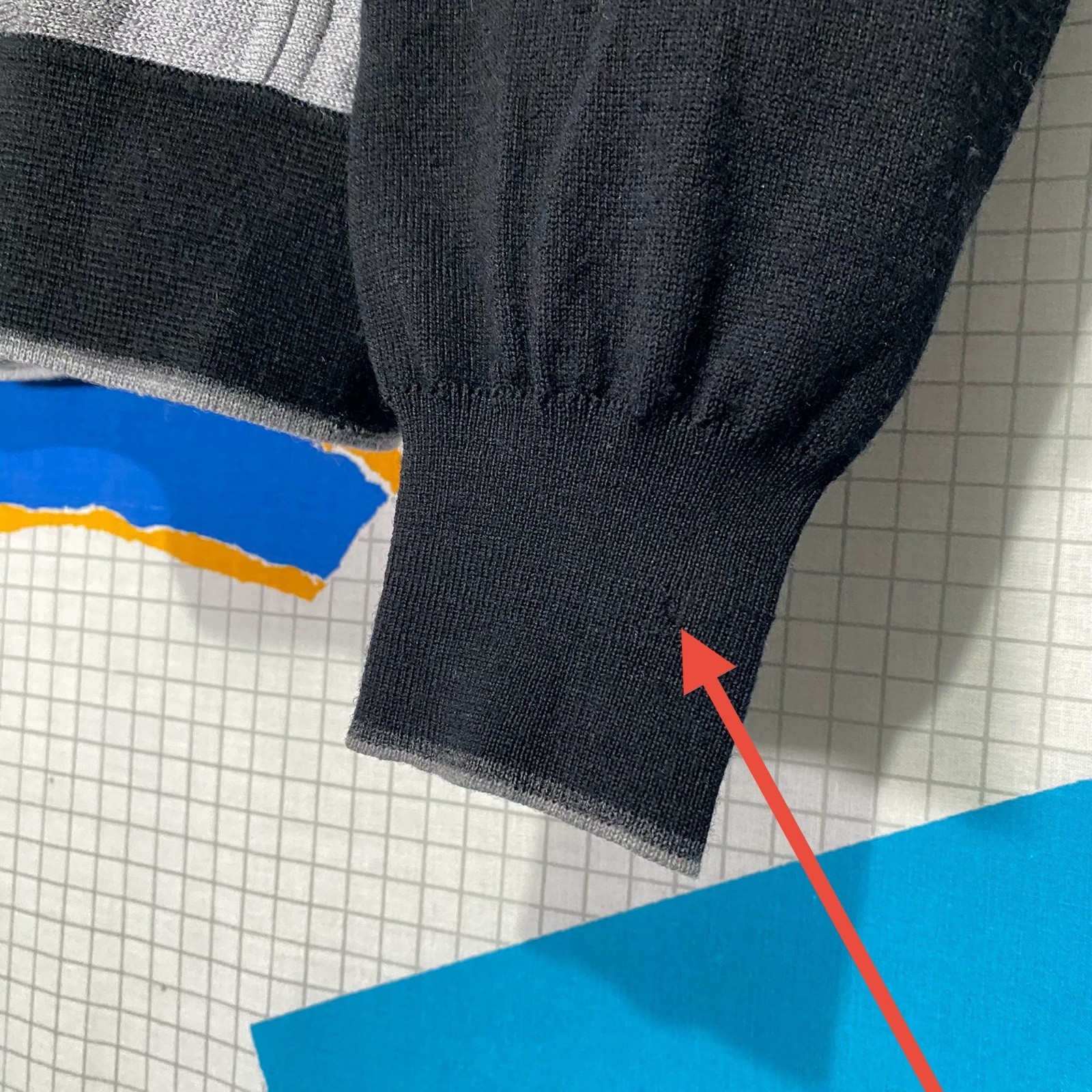 Vintage 50s Damon Wool Cardigan Striped Sweater 60s Loop Collar Rockabilly Italy