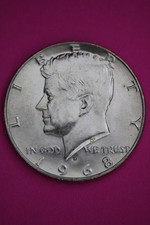1968 D 40% Silver Bullion BU Kennedy Half Dollar From Mint Set Exact Coin Tom 25