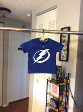 Tampa Bay Lightning Huge New Logo Blue Shirt Youth Toddler 2T