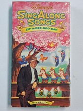 Disney's Sing-Along Songs Zip-A-Dee-Doo-Dah VHS 1989 Family Disney