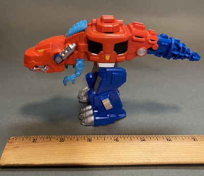 Transformers Rescue Bots Optimus Prime Dinobot T-Rex Playskool 5''