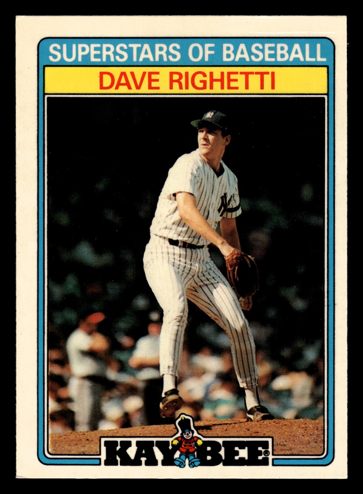 Dave Righetti 1987 Topps Kay-Bee Superstars of Baseball #27 New York Yankees