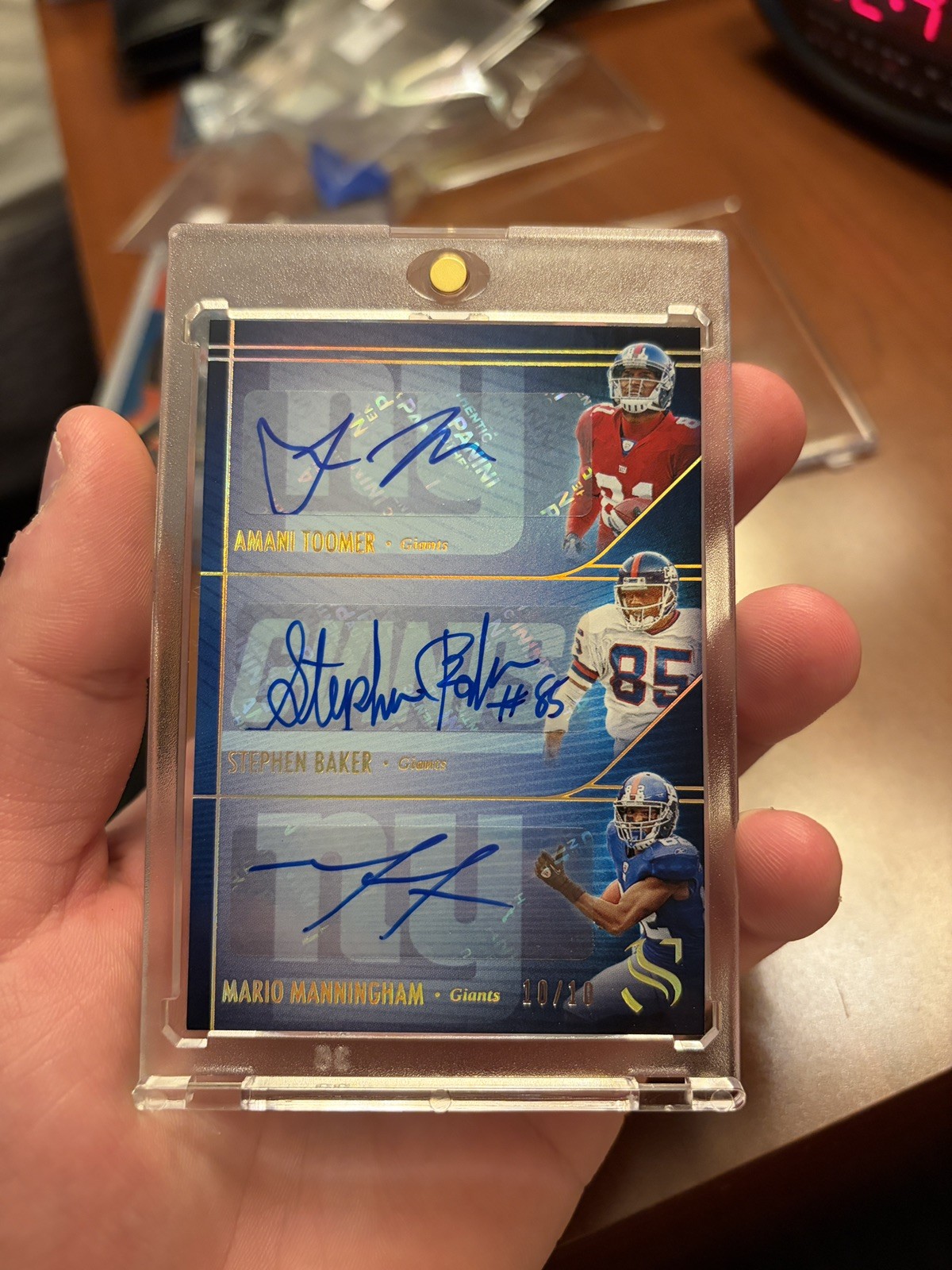 2025 Silhouette Amani Toomer Mario Manningham Stephen Baker Auto 10/10 eBay 1/1
