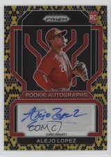2022 Panini Prizm Rookie Snakeskin 26/35 Alejo Lopez #RA-LO Auto 04tw