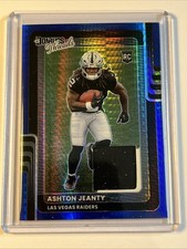 2025 Donruss Optic ASHTON JEANTY Donruss Threads Blue Hyper Prizm #DTBH-AJY (RC)