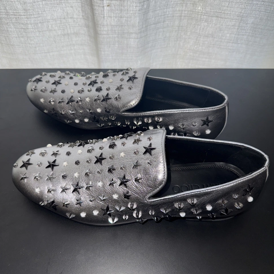 Mocasines para hombre Jimmy Choo Silver With Stars talla 41 US8 Foto 4 de 4
