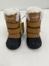 Cat Jack Toddler Sz 6 Faux Fur-Lined Denver Winter Boots Cognac Black New