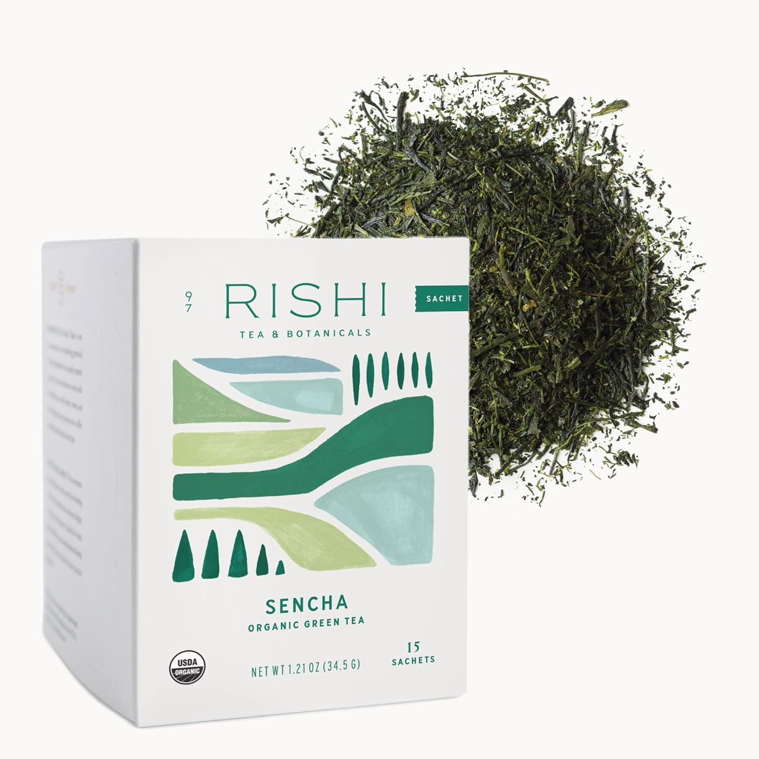 Sencha Green Tea - Organic Sachet Bags, Caffeinated Japanese