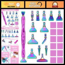 30 PCS Diamond Painting Pens Kit - 13 Stainless Steel Tips, 12 Clay Tools, DIY C