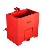 VEVOR Premium Ballast Box, Corrosion-Proof 3-Point Category 1 Tractor Red