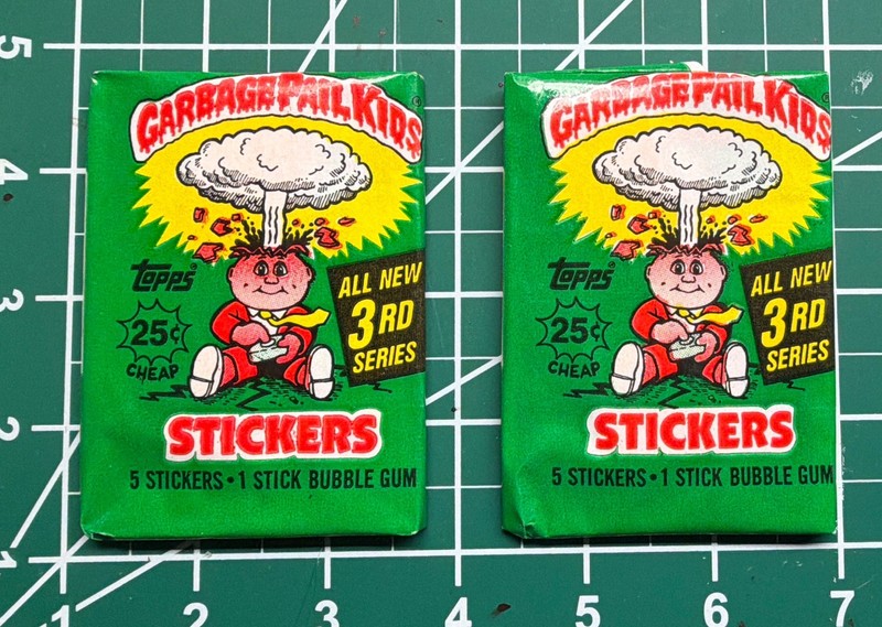 Topps Garbage Pail Kids Series 3 Sticker  - Lot of 2 packs. Read description. 