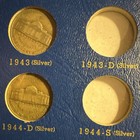 VINTAGE 1960 JEFFERSON NICKEL FOLDER 1938-1965 HAS 63 COINS SEE ALL PHOTOS!!!!!! — photo 6