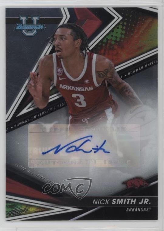 2022-23 Bowman U Best Best of 2022-23 Auto Nick Smith Jr #BOA-NS Auto
