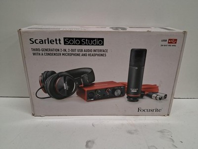 FOCUSRITE SCARLETT SOLO 3GEN SET W/CORDS AND HEADPHONES (P18031200)