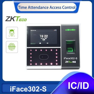 ZKTeco Facial TCP/IP Biometric Fingerprint Time Clock Access Control iFace302-S