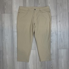 Lululemon Men  s ABC Classic Fit Pant Warpstreme LM5AQGS Size 38 x 28 Beige Khaki