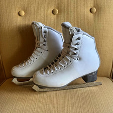 Jackson Debut-Model 2450 White Leather Figure Skates Size 5