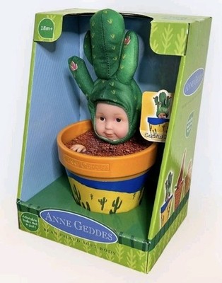ANNE GEDDES Baby Kaktus im Blumentopf 579178 Babypuppe Soft Body Sammler