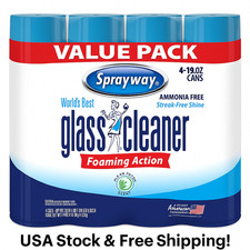 Sprayway Glass Cleaner 19 Ounce Pack of 4 Streak Free Shine free shipping