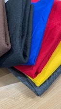 6 piece Plain Felt Assorted colours & sizes remenant pieces Craft Fabric M1976