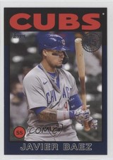 2021 Update 1986 Topps Baseball 35th Anniversary Blue Javier Baez #86B-8 0lt3