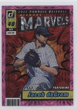 2022 Panini Donruss Marvels Pink Fireworks Jacob deGrom #M-6 09nc