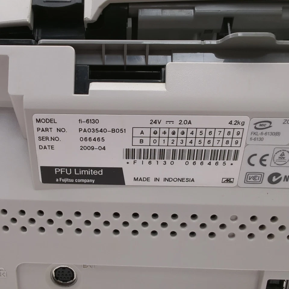 Fujitsu Fi-6130 High speed duplex document scanner USB - Image 3 of 4