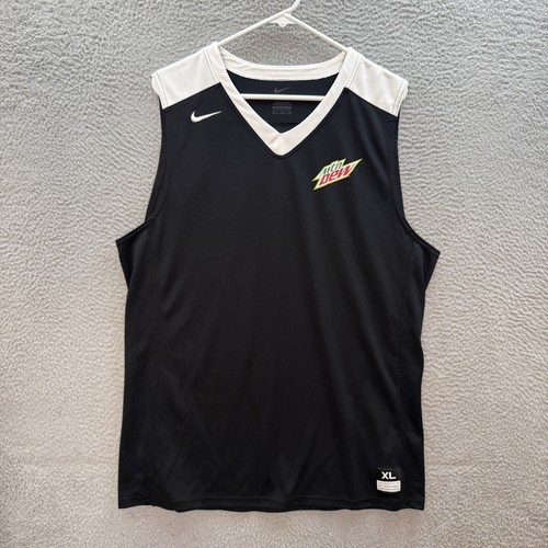 Nike Shirt Adult Extra Large Dri Fit Mountain Dew Performance Stretch Gym Sports