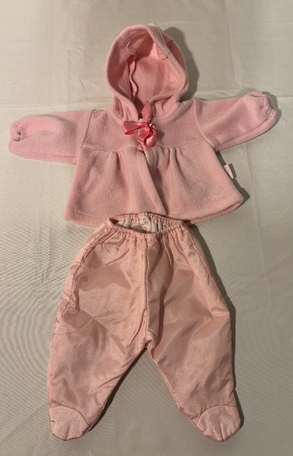 Corolle Pink Hooded Fleece Jacket Set -- Winter Snow Outfit 