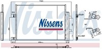 Nissens 941008 Kondensator FüR Klimaanlage Kondensator Klimaanlage FüR Nissan