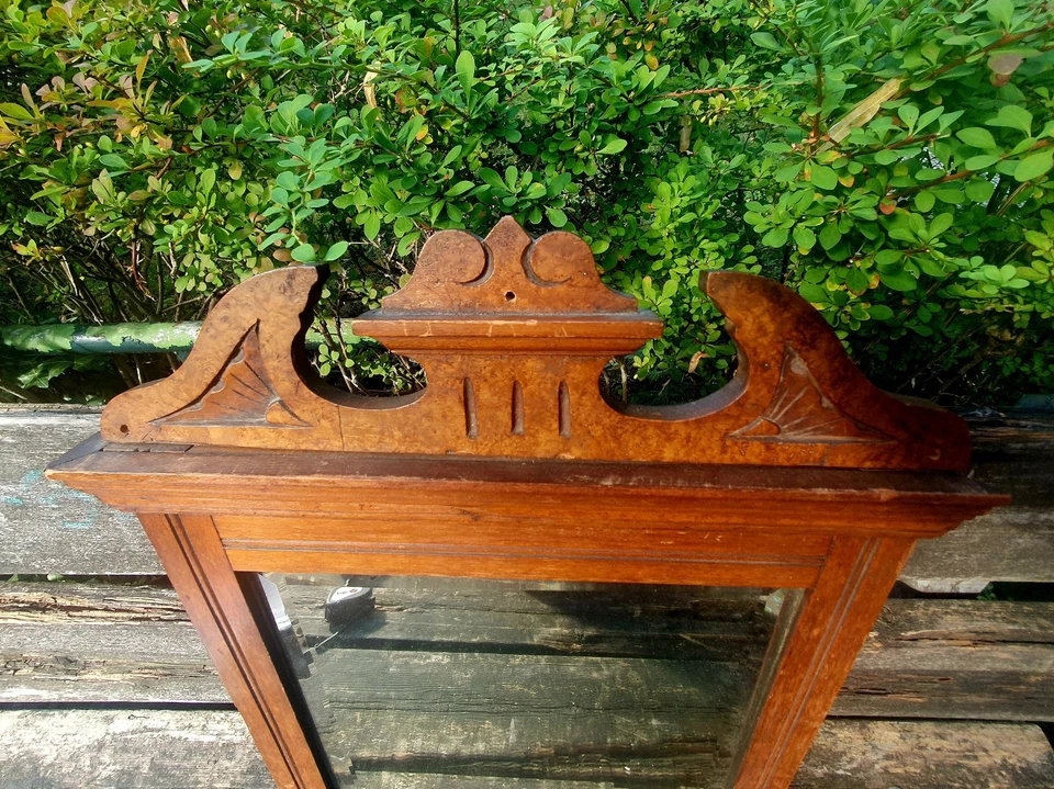 Espejo de pared antiguo espejo vestidor de pie Art Nouveau aprox. Chris 19 Foto 2 de 4