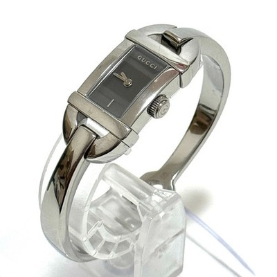 GUCCI 6800L Ladies Women's Watch Used Working Silver Authentic JAPAN