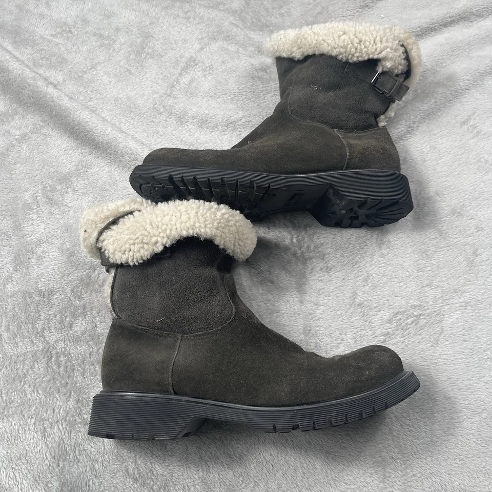 Botas de piel de oveja La Canadienne para mujer 8,5 gamuza verde invierno nieve Foto 3 de 4