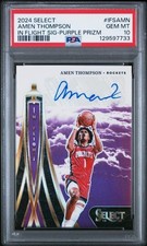 2024 Select In Flight Signature Amen Thompson Purple Prizm Auto /75 PSA 10 GEM