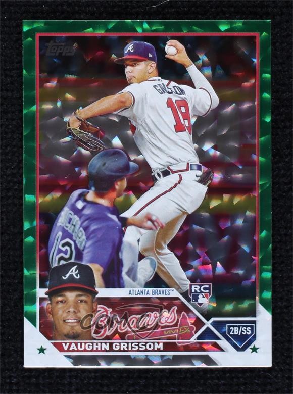 2023 Topps Series 1 Green Foil /499 Vaughn Grissom #275 Rookie RC