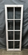 Antique Single 8 Lite Shabby Cottage Casement Window 18x54 White Chic 1733-25B