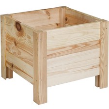 Maison Internationale Bac À Fleurs En Bois De Sapin Pot De Fleurs