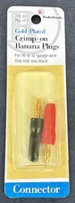 Radio Shack 2780321 Gold Plated Banana Plug crimp New In the Package